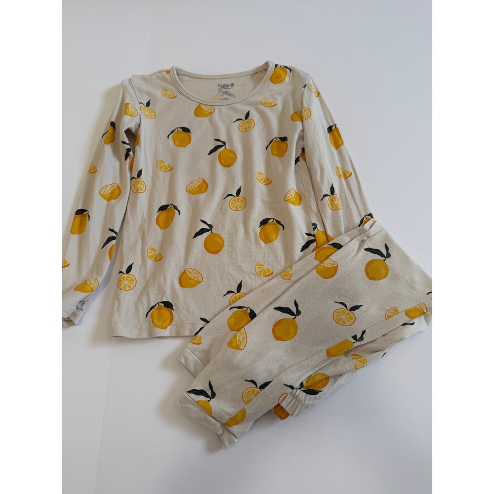 Kyte Baby Lemon Bamboo Pajama Set 5T